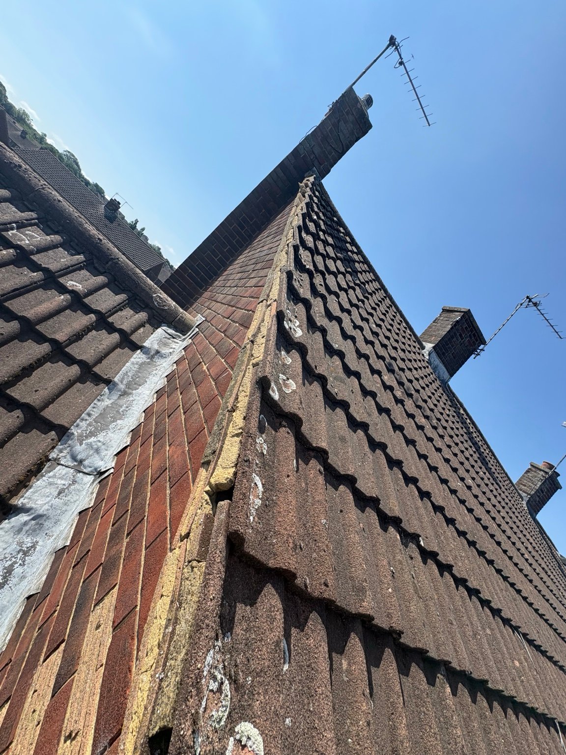 Weathered verge and chimney junction