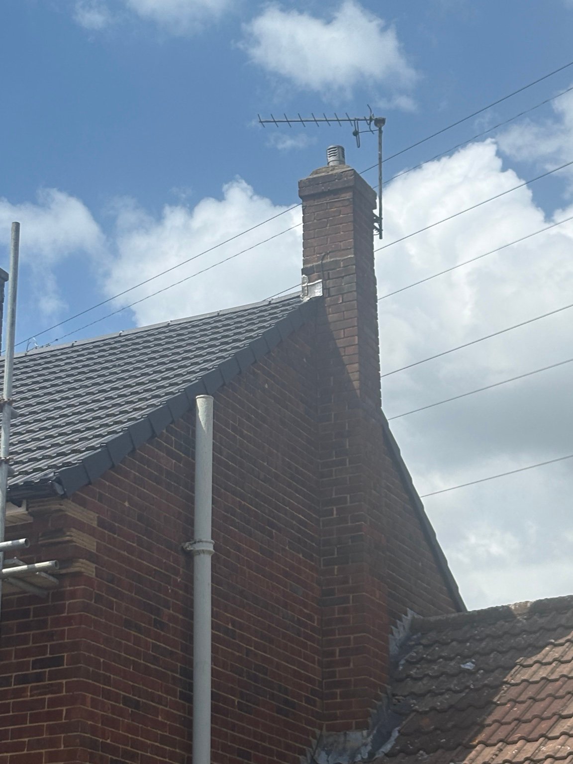 Finished verge and chimney detail