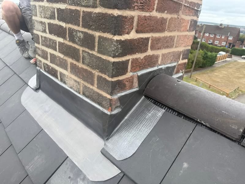 Roof chimney leadwork and maintenance completed by CT Roofing